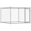 Grande cage pour chien en acier galvanisé gris Vidaxl-136992129-136992131