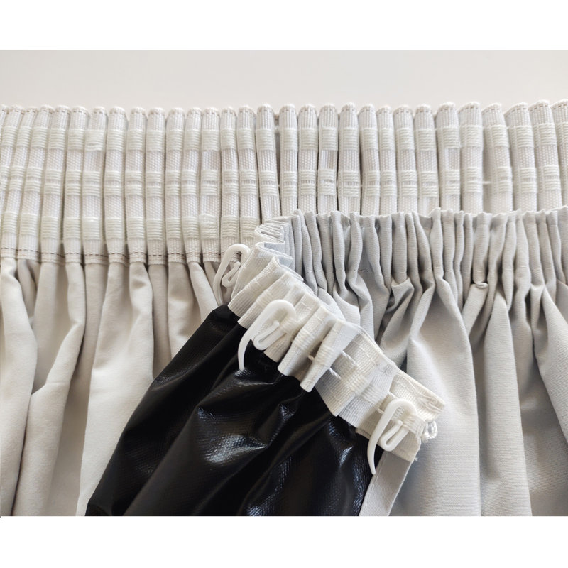 Auromita Cotton Blend Blackout Pencil Pleat Linings Pair, Width 114 x Drop 129 cm