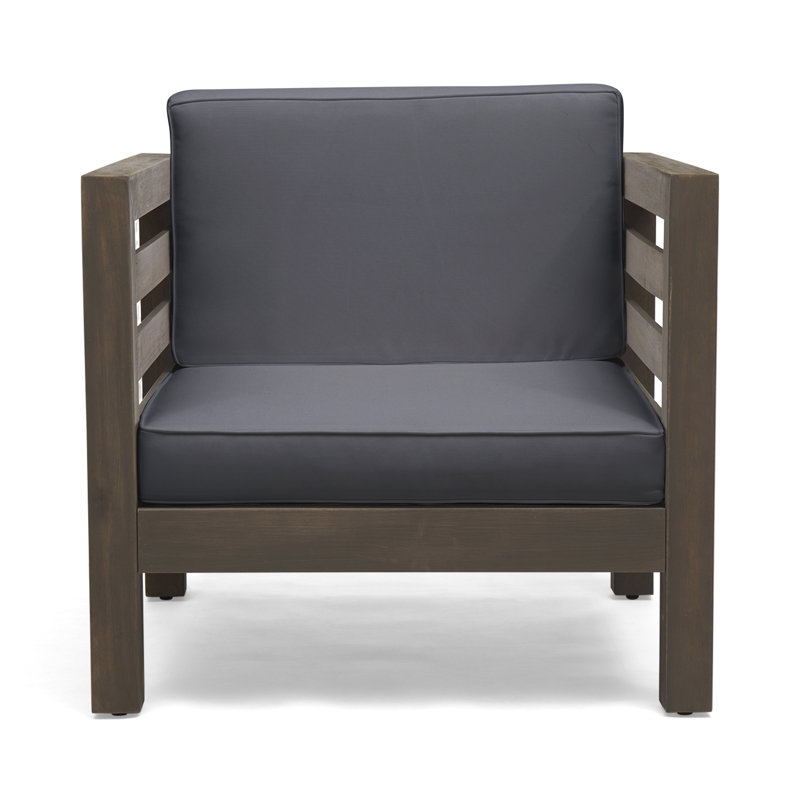 Fauteuil, fauteuil d'extérieur moderne, Gris, Brun gris