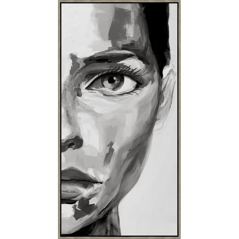 Impression sur toile, "Monicolore II" par Samuel Kane, H 49,75 po x l 25,75 po, Couche de verre