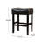 26" Backless Counter Stools, 2-Pcs Set, Brown