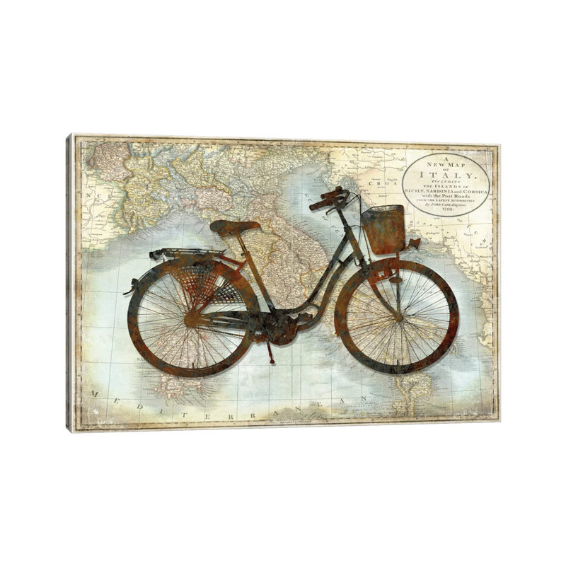 Bike Italy by Amanda Wade - Wrapped Canvas Print, 30.48 cm H x 45.72 cm W