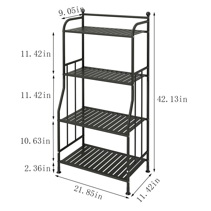 11.42'' W Metal Shelving Unit