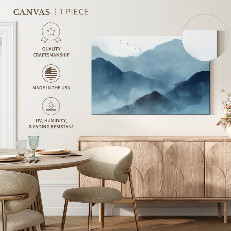 Alvord Abstract Mountain Range, 34" H x 51" W