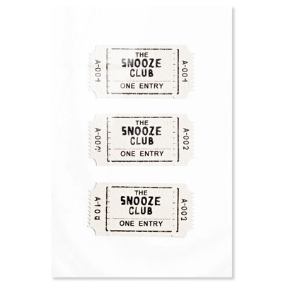 «Snooze Club Entrée», impression sur toile par Art Remedy