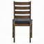 Ensemble de chaises d'appoint en bois d'hévéa massif de 2 pièces