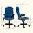 Velvet High Back Vibrating Massage Office Chair-751682814-751682813