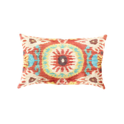 Ikat Silk Throw Pillow