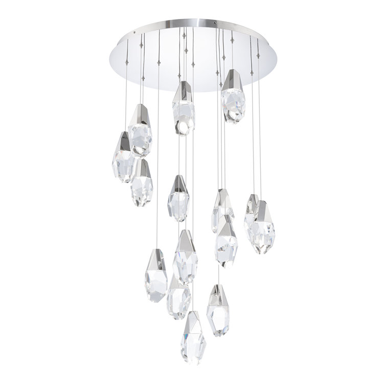 Martini 15 Light Crystal LED Multi-Light Pendant