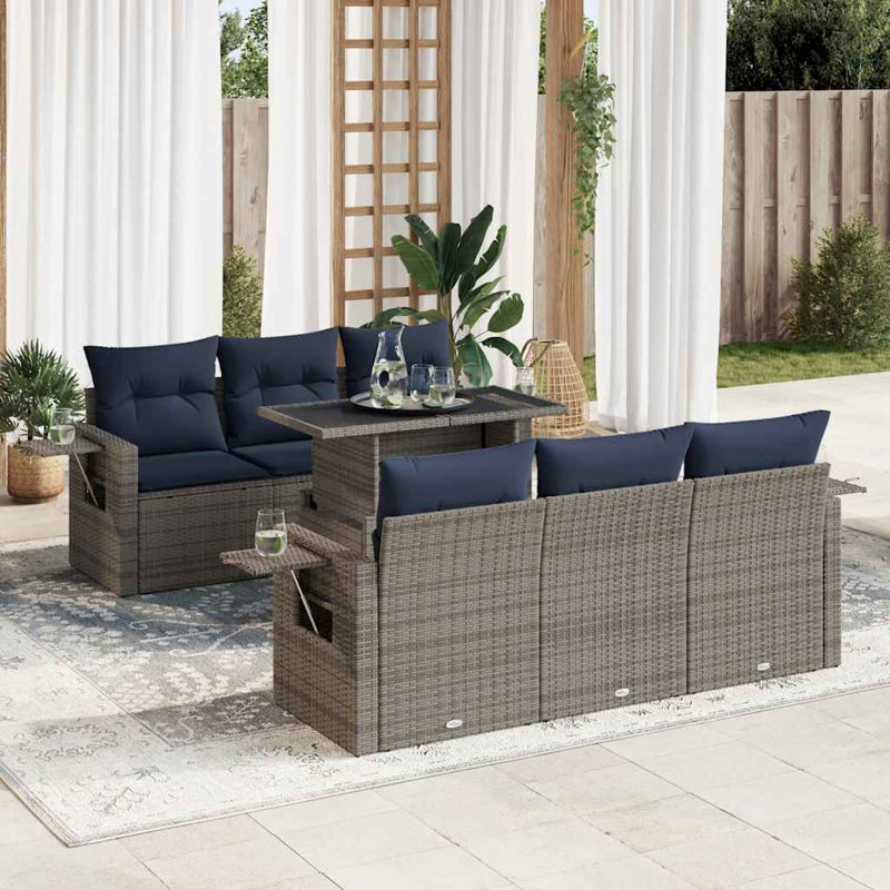 55cm Wide Patio Sofa with Cushions