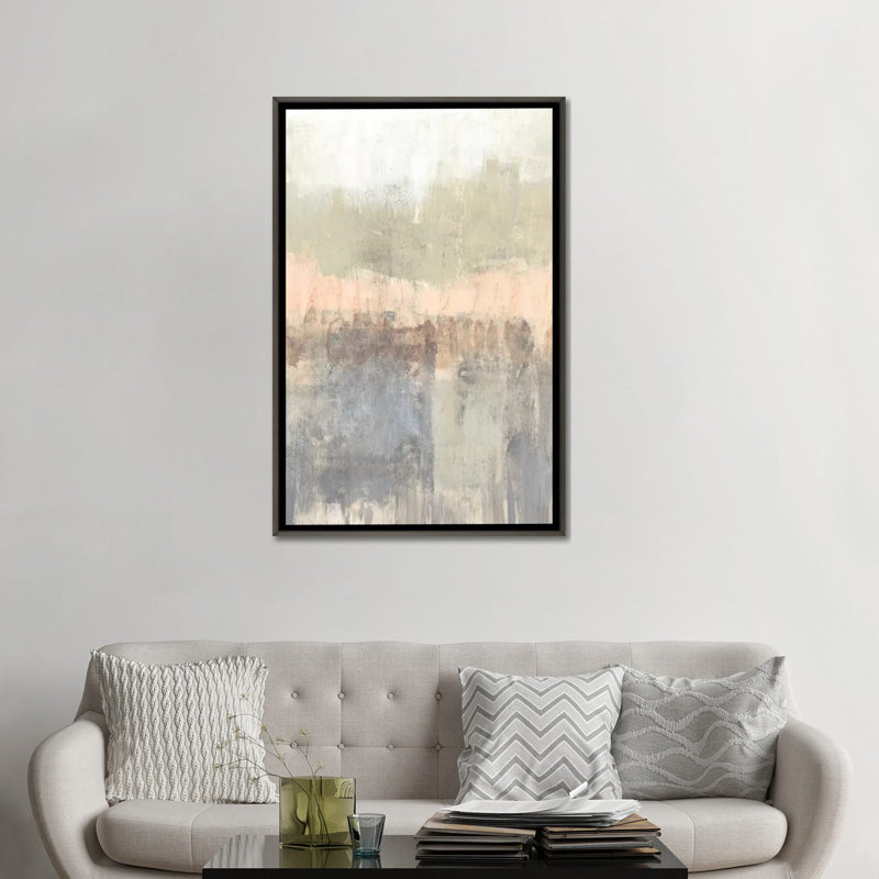 «Blush Neutrals I», reproduction d'art sur toile encadrée, Gris, H 48 po x l 32 po, Impression encadrée sans passe-partout