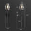 2 - Light Armed Mounted Tulip Glass Wall Sconces (Set Of 2)-277439684