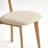 Solid Oak Upholstered Dining Chair with Removable Cover - Set of 4-630990357-635084402-635084401