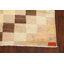Tapis unique en laine noué à la main beige / brun / orange nouvel âge 4 pi x 6 pi
