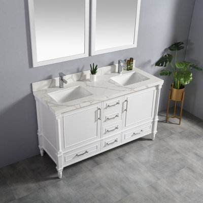 Ensemble de meuble-lavabo double 60 po Flavell