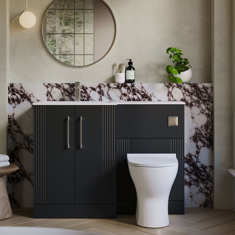 Deco 1105 mm Bathroom Vanity, Soft Black