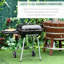 Barbecue au charbon 21 "avec roulettes et tablette inférieure - Grilles d'aération réglables pour barbecue pour barbecue