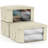 Sorbus Foldable Storage Fabric Cube Bin Bag Organizers, in Beige