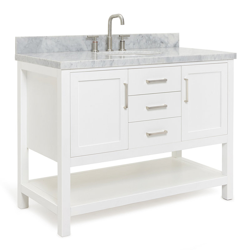 Bayhill 49'' W Single Vanity, White