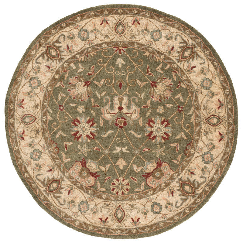 Dunbar Hand Tufted Wool Oriental Rug, Round 6'