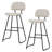 Upholstered Counter Stool With Metal Frame-413272440-413272447