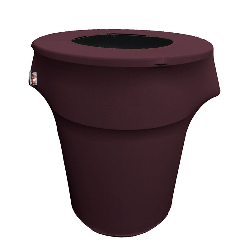 Housse pour poubelle extensible en élasthanne, Aubergine