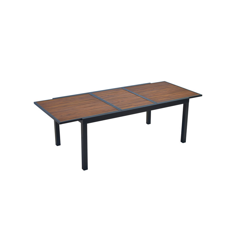 Paxos Rectangular Wood Extendable Outdoor Dining Table , 240cm cm W 100cm cm D
