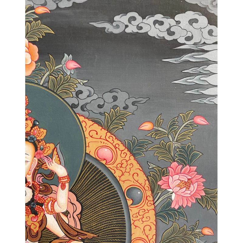 Vajrasattva Yab Yum Thangka (Thangka sans brocart)