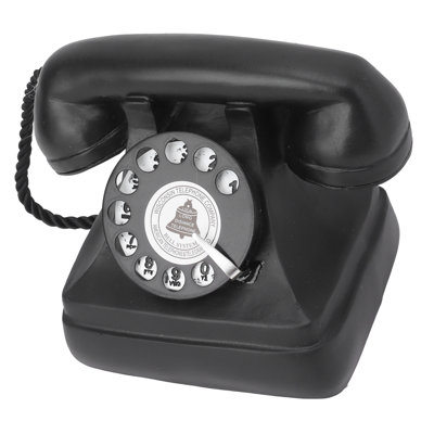 Grand modèle de téléphone décoratif rétro en résine, téléphone rotatif rétro, statue de décoration pour café, type de fenêtre de bar 13