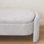 Banc de rangement ovale en tissu polaire-1723162214