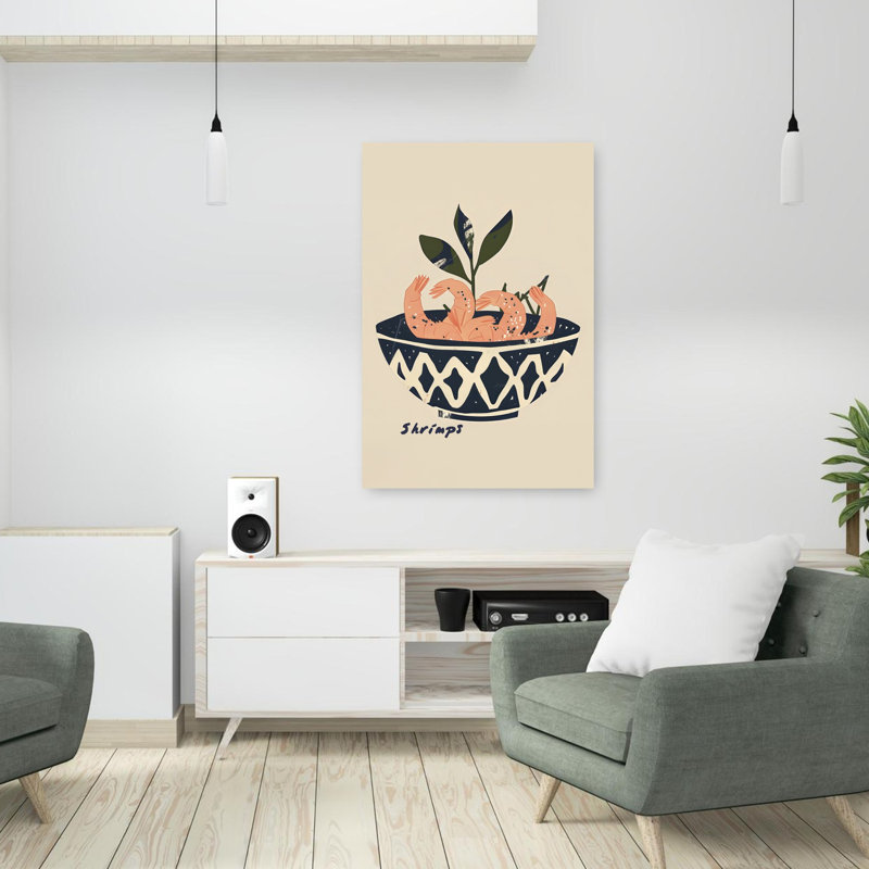 Contemporary Art Abstract Contemporary Modern Plant Art, 36" H x 24" W