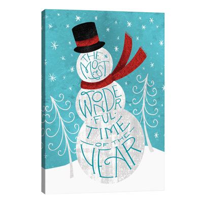 Brilliant Shiny Christmas by Richelle Garn - Wrapped Canvas Print