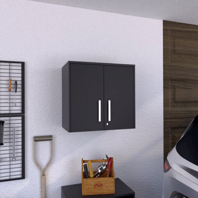 Wall Storage Cabinet 20" H, Two Doors, Three Internal Shelves