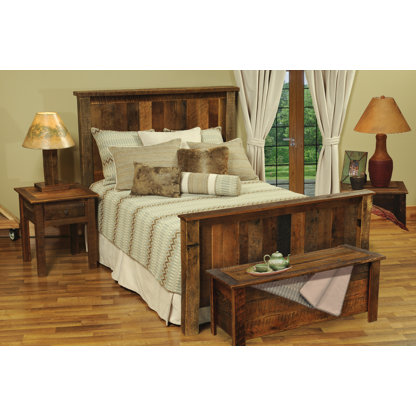 Reclaimed Barnwood Panel Headboard