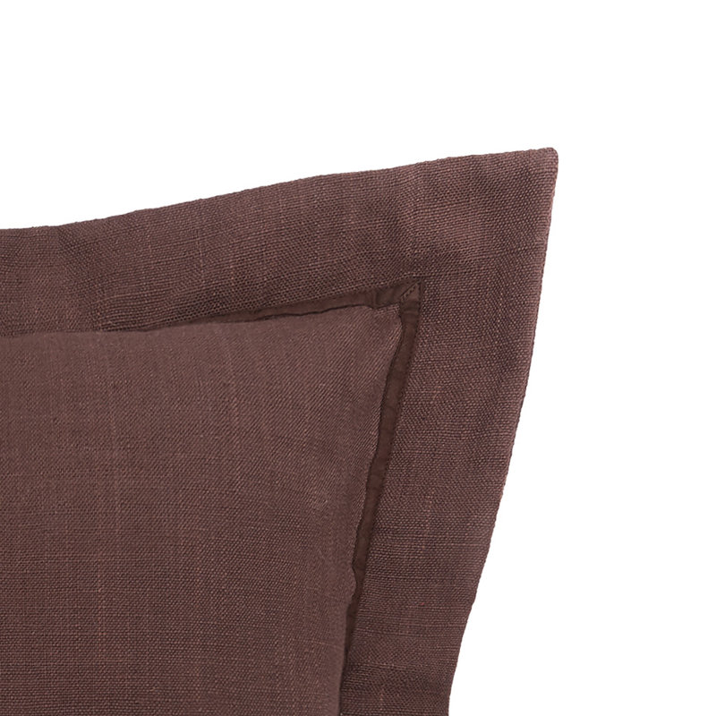 Cocoa Flange Throw Pillow