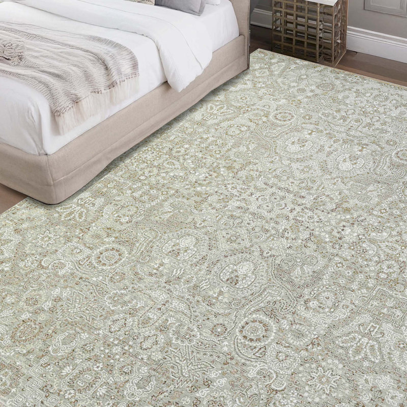 Handmade Wool Oriental Area Rug, Rectangle 10' x 14'