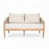 Coussin beige / structure brun clair sélectionné