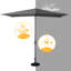Parasol de marché rectangulaire 10 pi x 6 pi 5 po Laborde-362636386