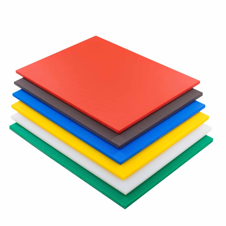 11-inch x 14-inch Plastic/Poly Cutting Board in Red 