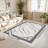 Monaco Series Abrstract Black/Gray/Ivory/Beige Area Rug-959414704
