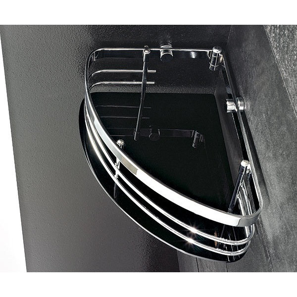 Serviteur de douche en coin, Blanc, Deux