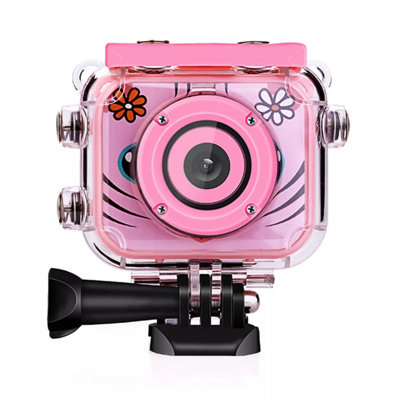 Kids Camera Mini Waterproof 1080p Children Sports Digital Camera Lcd Video Photo Pink