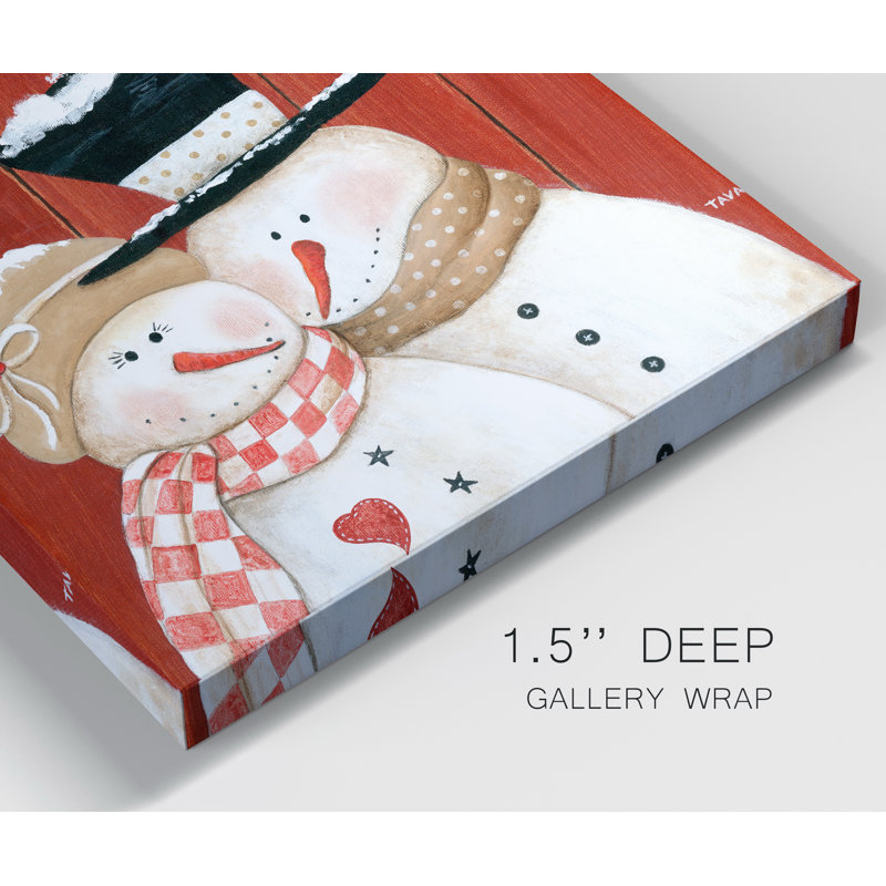 Frosty Love - impression sur toile tendue, H 32 po x l 32 po x P 1 po