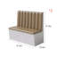 Banc rembourré en similicuir