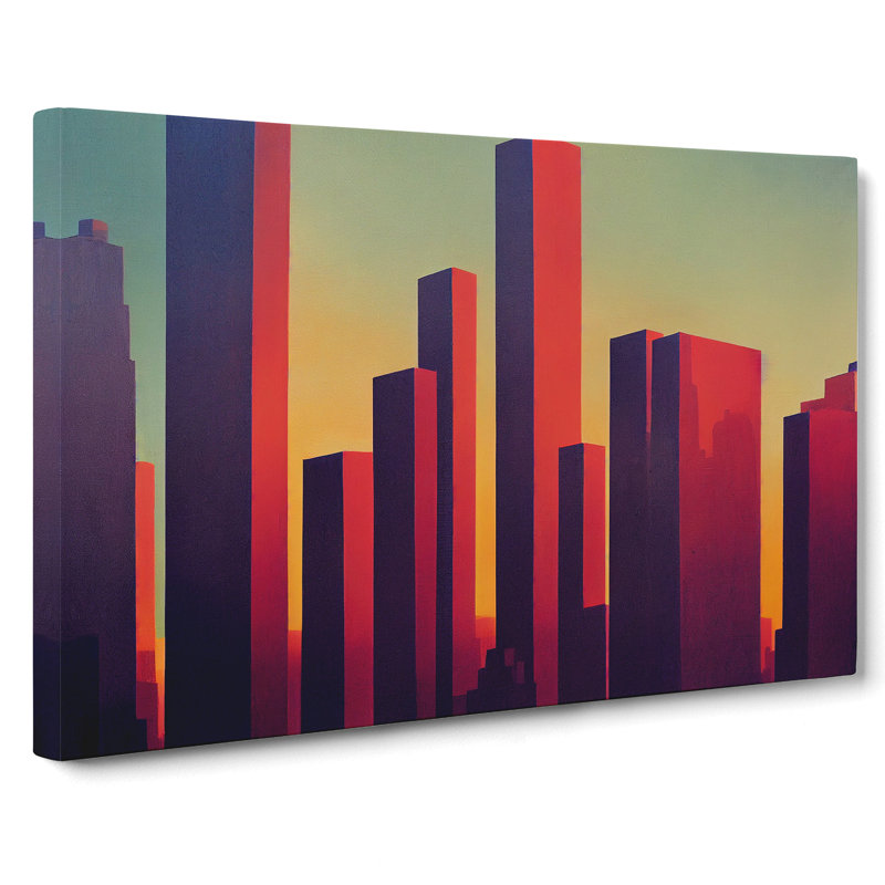Passionate City Skyline Architecture - Wrapped Canvas, 35cm H x 50cm W x 3cm D