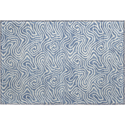 Premium Machine Washable Diskin AMF1030 Swirls Rug