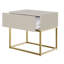 Atahan 50cm W Steel Bedside Table-481669594
