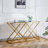 Joselyne 47.2'' Glass Top Console Table