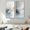 «Watercolor Mountain», ensemble d'art sur toile, paysage abstrait