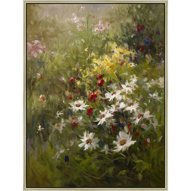 Soft Wildflower Rhapsody Print, 42" H x 32" W, Brown